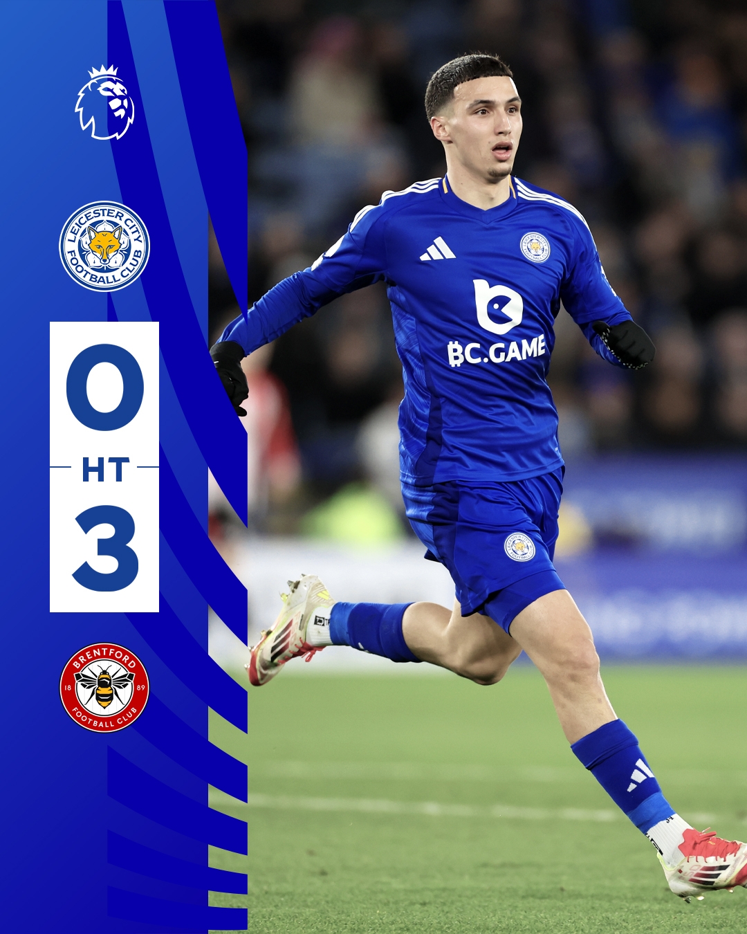 半場0-3！萊斯特若不進球輸球，將主場6連敗0進球創(chuàng)歷史最糟戰(zhàn)績